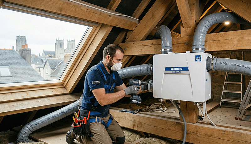 Installation de conduits de ventilation &agrave; Nantes